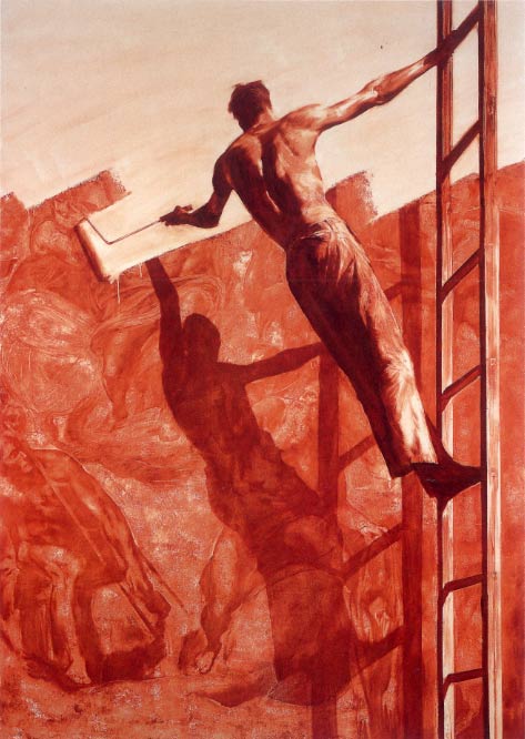 mark tansey, ustalıga karşı zafer II